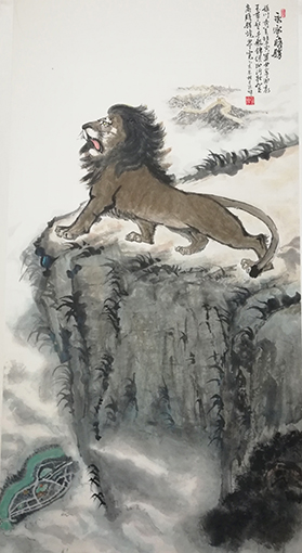 张焯作品 《永宁瞻胜》规格：138cmX69cm.jpg