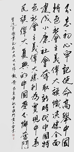 黄玉灵作品《摘自十九大工作报告》.jpg