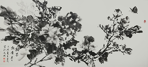 王翠竹作品《翰墨飘香》规格：69cmx138cm.jpg