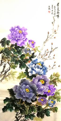 王翠竹作品《华夏春晖》规格：69cmx138cm.jpg