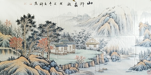 蒋文科作品《山乡春韵》.jpg