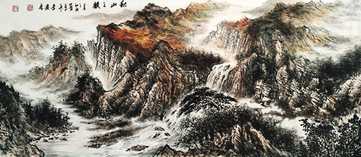 李发林作品 《秋之韵》 规格：136cmx70cm.JPG