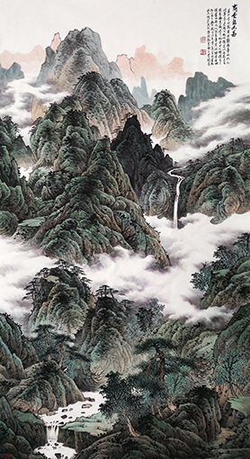 贾臻作品《高云溪山图》.jpg