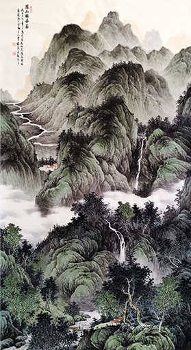 贾臻作品《溪山雅居图》.jpg