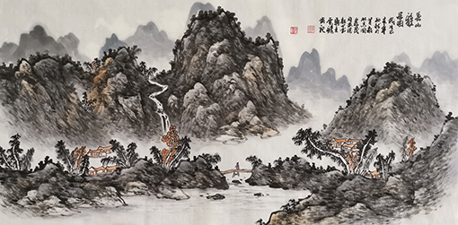 贾臻作品《春山雅居图》.jpg