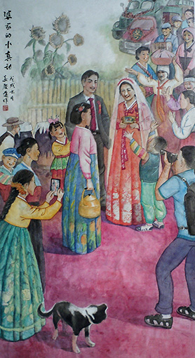 姜庆远作品《婆家的水真甜》.JPG