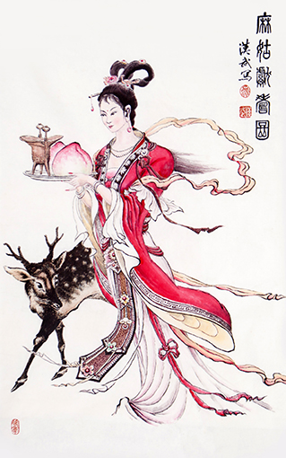 熊汉武作品1《麻姑献寿图》.jpg