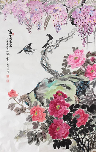 《富贵荣昌》150X96.5cm.JPG