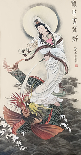 《观世音圣像》133X68cm.JPG