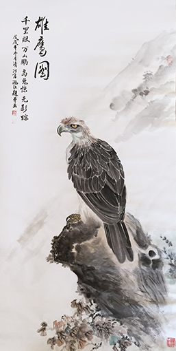 《雄鹰图》136X69cm.jpg