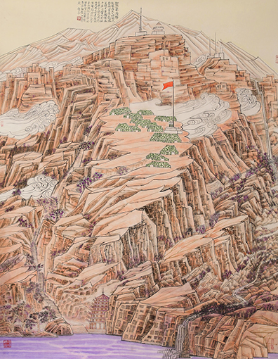 《圣山军旗扬》规格：184x144cm2014年作.jpg