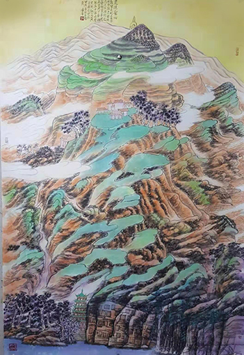 《走进圣山》规格：180 X126cm2014年作.jpg