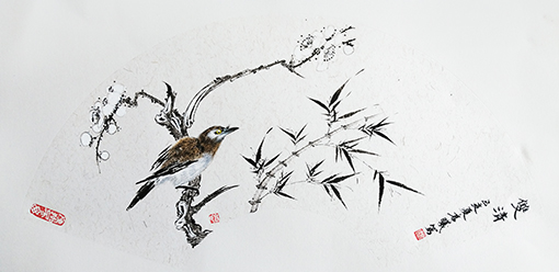 《双清》  规格33cmx66cm.jpg