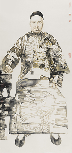 先贤录——康有为  2007年  260cmx 126cm       水墨  宣纸 中国画颜料.jpg