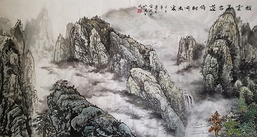 肖天宝作品7《拨云寻古道 倚树听流泉》.jpg
