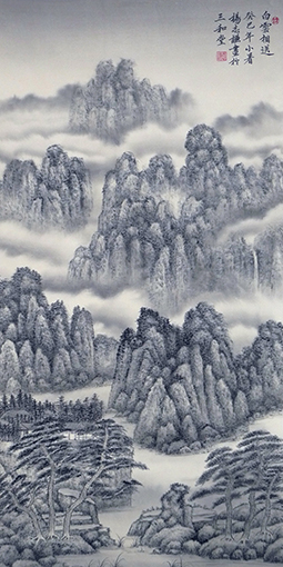 《白雲相送》规格： 114cmx58cm.JPG