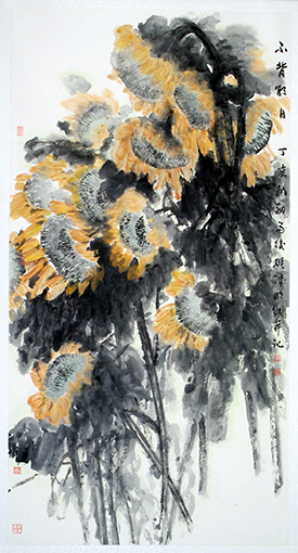陈明纲作品《不背朝日》规格：240cmx120cm.JPG