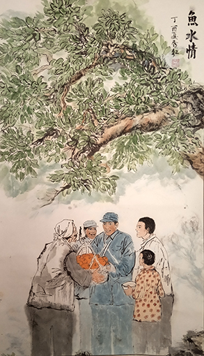 《鱼水情 》规格138cmx69cm.jpg