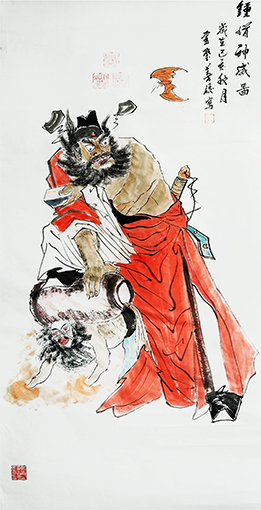 徐善俊作品2《钟馗神威图》.jpg