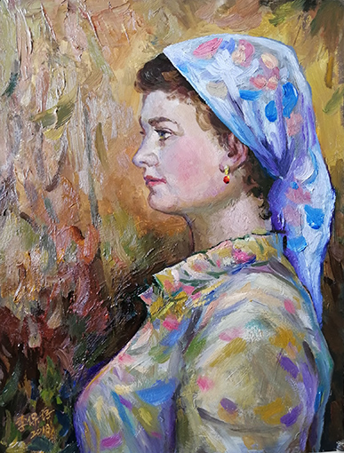 李保存油画作品《新疆姑娘》.jpg