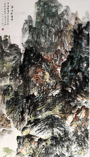 杜一恕作品 《碧海雄峰秀》.jpg
