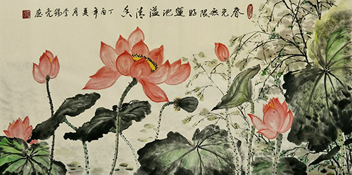 李锡亮作品《春光无限好，莲池溢清香》.jpg
