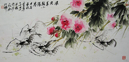 尤育皋作品《风光还属小阳春》规格：96cmx45cm 创作年代：2014年.JPG