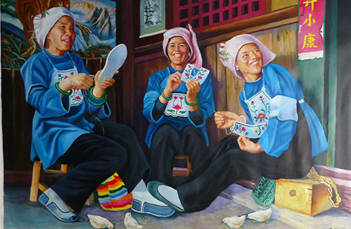 严敬坤作品《奔小康》.jpg