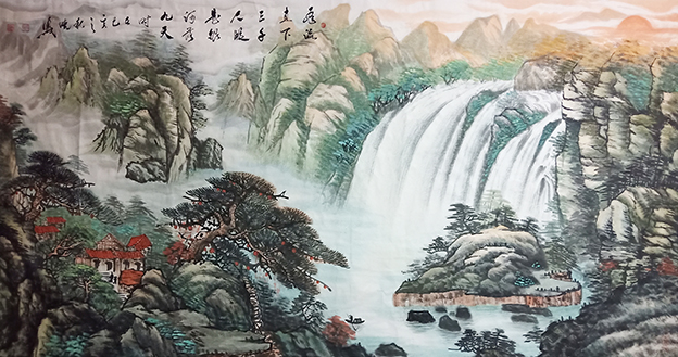 孙晓凤作品6《飞流直下三千尺 疑是银河落九天》.jpg