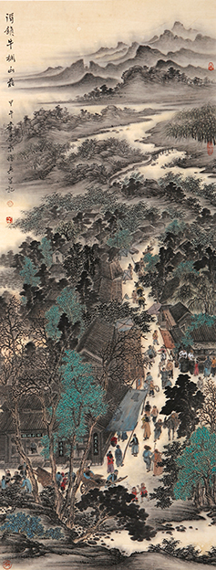 万宝江  作品1《酒镇牛栏山图》67X180cm.JPG