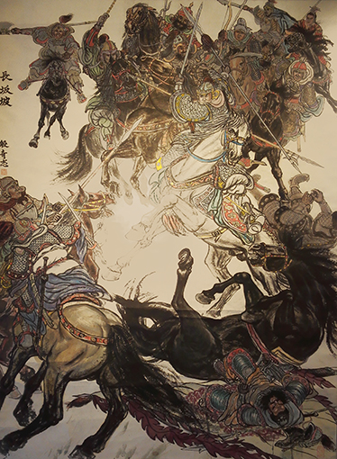 殷奇志作品6《长坂坡》规格：145X190cm 2015年.jpg