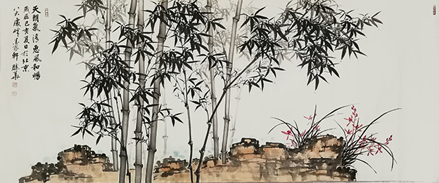 左胜华作品《天朗气清》规格：230cmx120cm.jpg