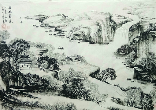 孟凡军作品《富水长流》.jpg