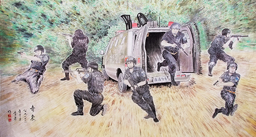李豪作品 《奇袭》.JPG