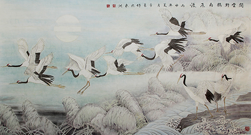 李豪作品 《闲云野鹤南飞渡》.jpg