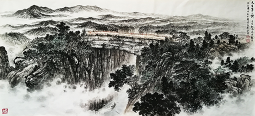 朱学龙作品 《天生第一桥》.jpg