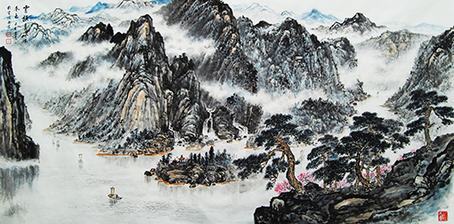 朱学龙作品 《云横秀岭亦春色》.jpg