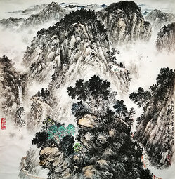 朱学龙作品 《故山似画屏，云深不知处》.jpg