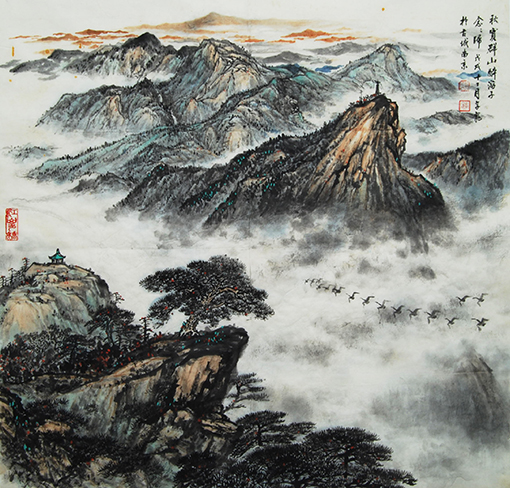 朱学龙作品 《秋实群山醉，游子念念归》.jpg