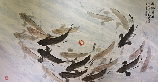 刘吉墩作品 《激流勇进》.JPG