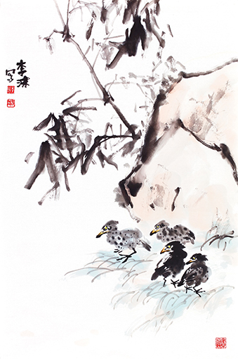 李沫作品《等待不离开》规格：69cmx48cm 创作年代：2015年.jpg