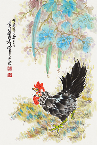 李沫作品《相思》规格：69cmx46cm 创作年代：2017年.jpg