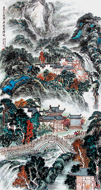 萧辅文作品1《黄山九龙瀑景区》.jpg