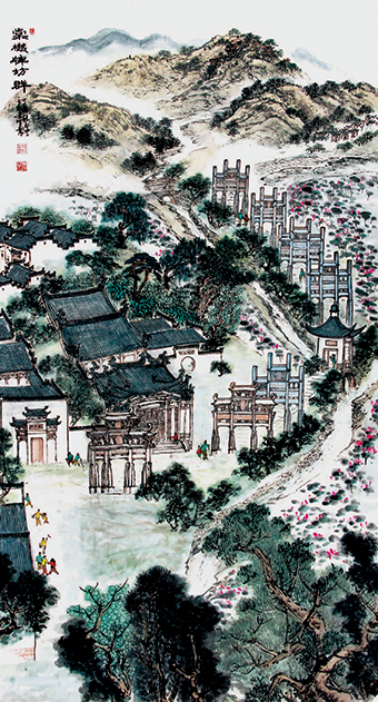 萧辅文作品3《棠樾牌坊群》.jpg