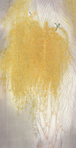 朱三秋作品1名称《醉秋》尺寸：(223x118)cm纸本 2015年.jpg