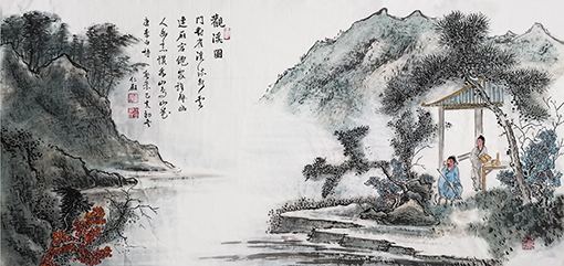 刘仁殿作品《观溪图》.jpg