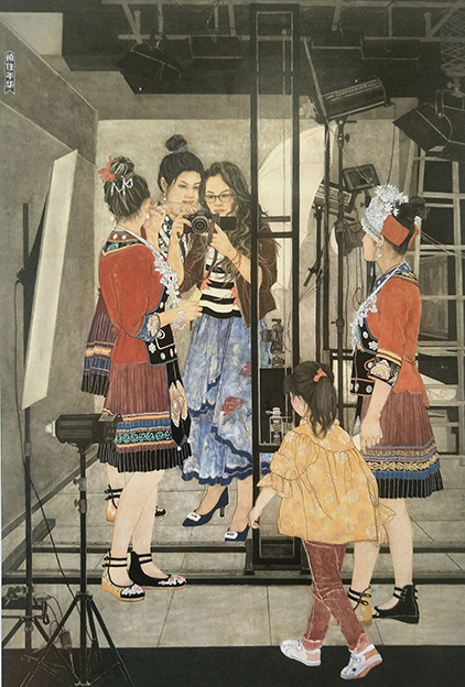 严永明作品3《锁住年华》243x173cm.jpg
