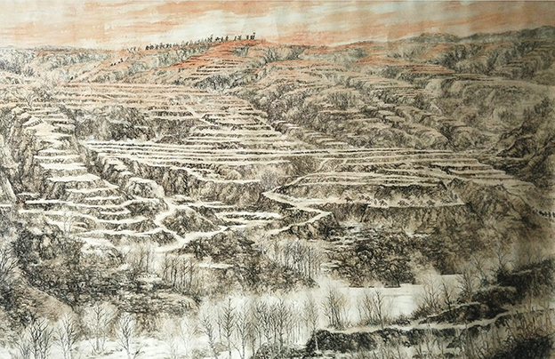严永明作品5《红色的记忆》290x198cm.jpg