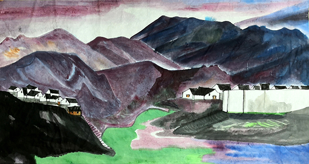 《山鄉颂》规格：196x96cm.jpg