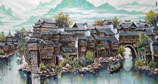 陈永健作品3《春色醉沱江》.jpg